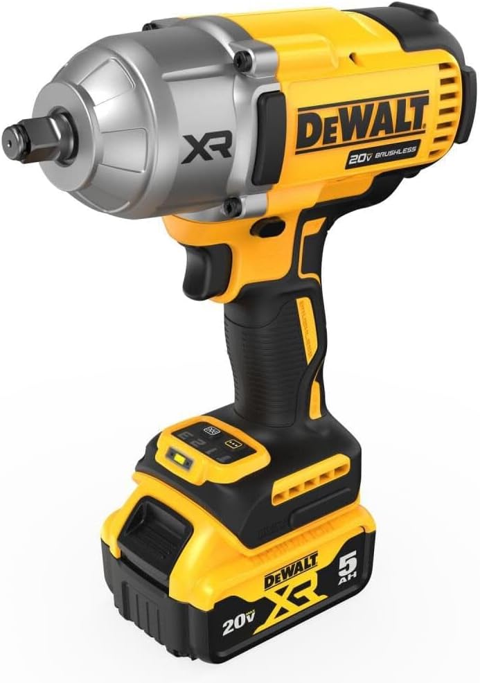 DEWALT 20V MAX Cordless Impact Wrench Kit, 20V MAX, 1/2" Hog Ring With 4-Mode Speed, Includes Battery, Charger and Kit Bag (DCF900P1) - Image 4