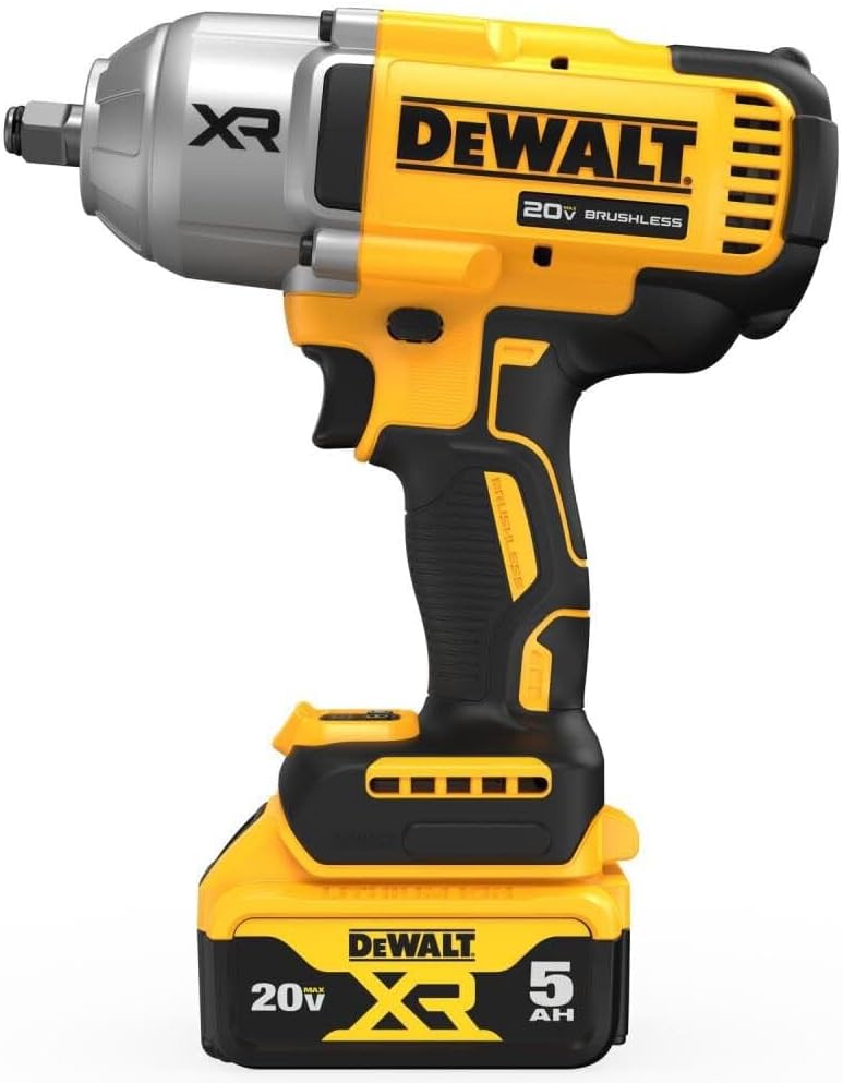 DEWALT 20V MAX Cordless Impact Wrench Kit, 20V MAX, 1/2" Hog Ring With 4-Mode Speed, Includes Battery, Charger and Kit Bag (DCF900P1) - Image 3