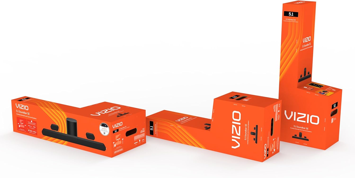 VIZIO 5.1 Soundbar SE, Wireless Subwoofer, Surround Sound w/Dolby Atmos, DTS:X, Bluetooth Speaker - SV510X-0806 (New, 2024 Model) - Image 22