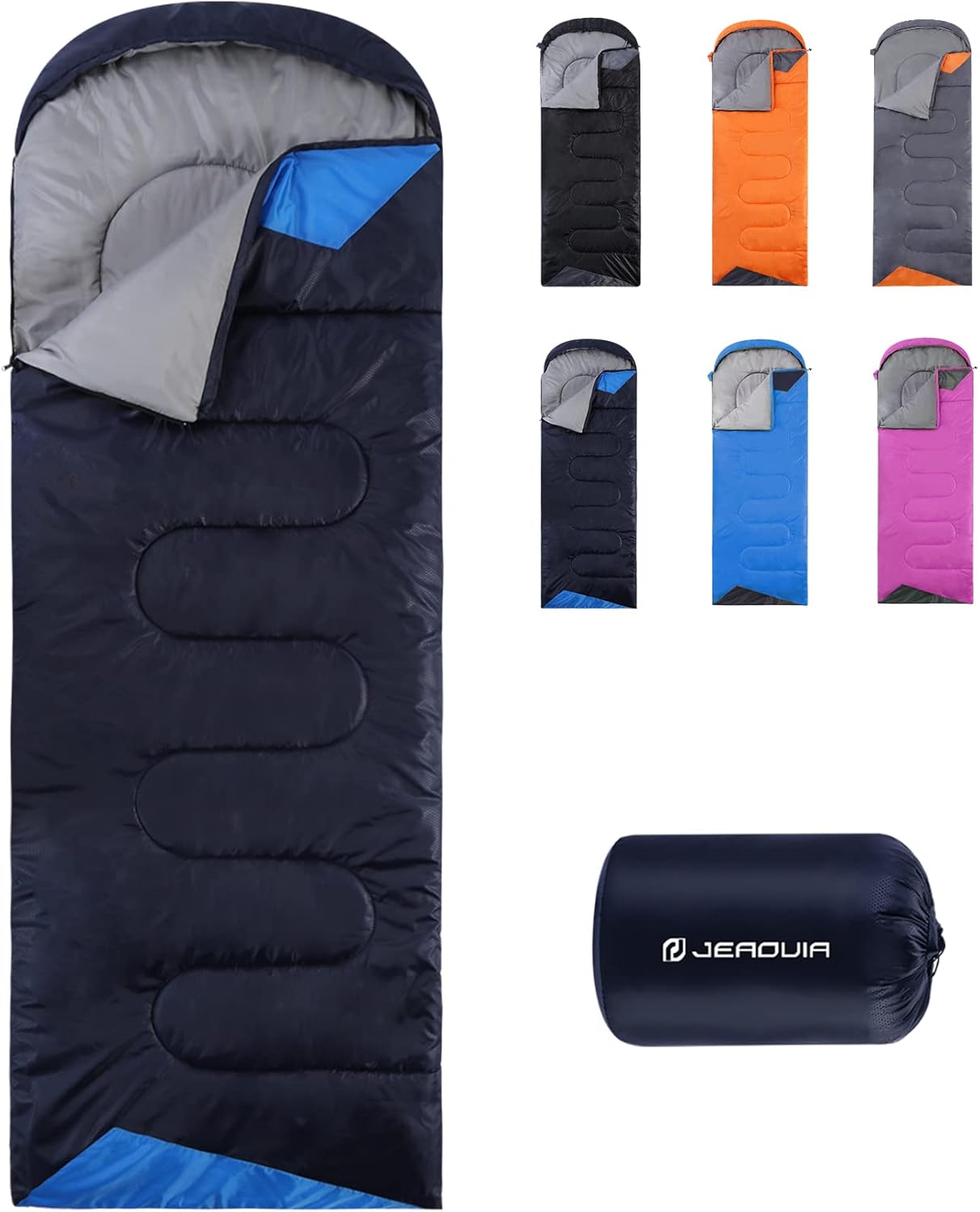 Sleeping Bags for Adults Backpacking Lightweight Waterproof- Cold Weather Sleeping Bag for Girls Boys Mens for Warm Camping Hiking Outdoor Travel Hunting with Compression Bags - Image 2