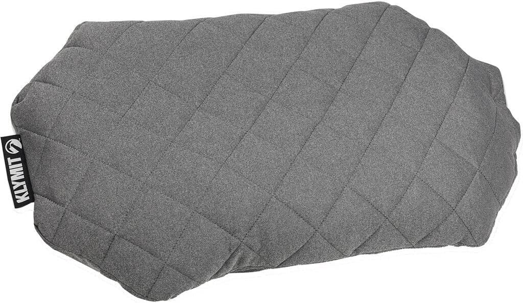 Klymit Luxe Travel Pillow, Lightweight Inflatable Hybrid Airplane, Backpacking, Hammock, and Camping Pillow, Grey - Image 2