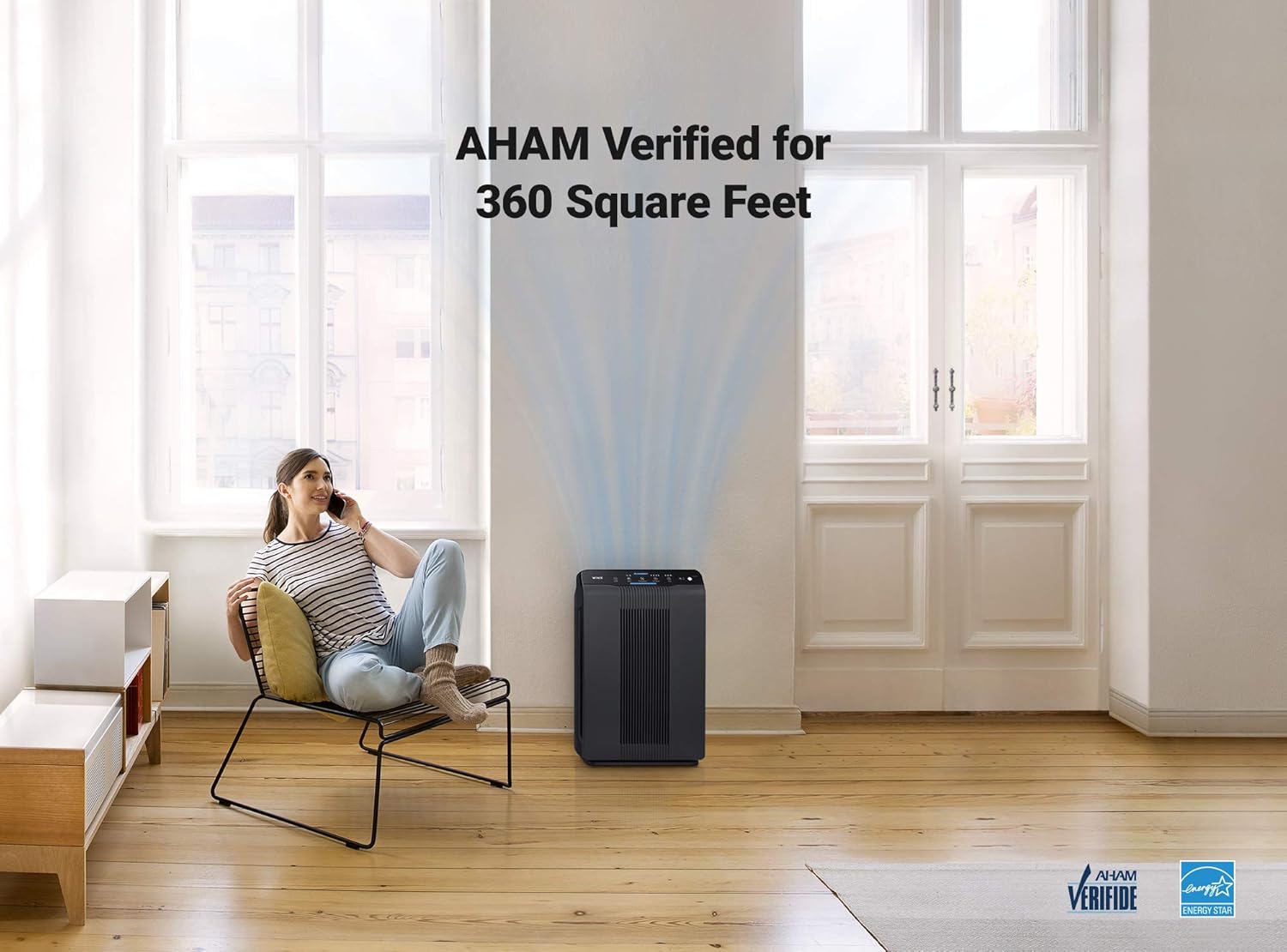 Winix 5500-2 Air Purifier with True HEPA, PlasmaWave and Odor Reducing Washable AOC Carbon Filter Medium - Image 4