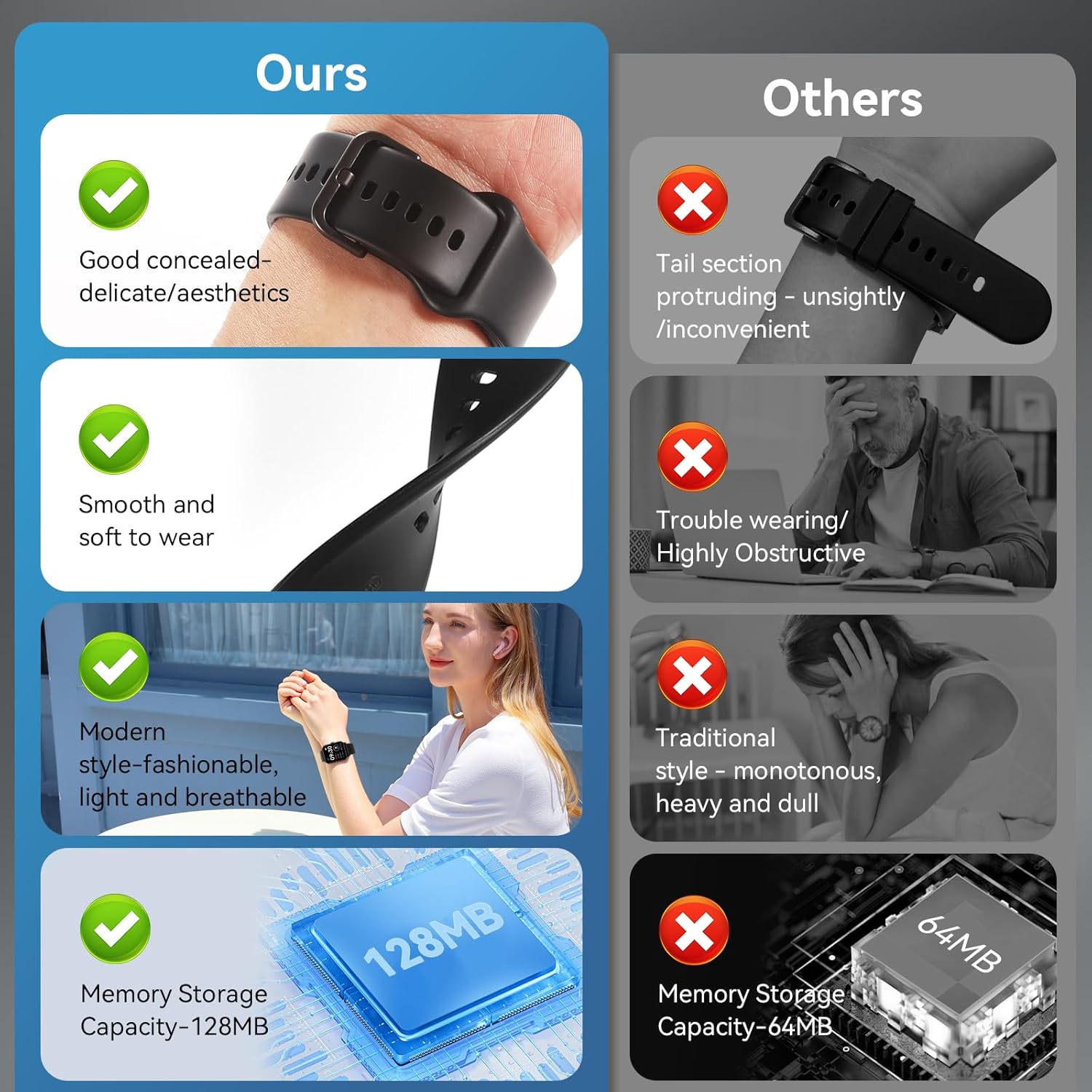 Smart Watch, 1.85" HD Smartwatch for Men Women (Answer/Make Calls), Fitness Watch with Heart Rate/Sleep/IP68 Waterproof/120+ Sports Modes, Pedometer, Android Smart Watch for Android iOS (Black) - Image 8