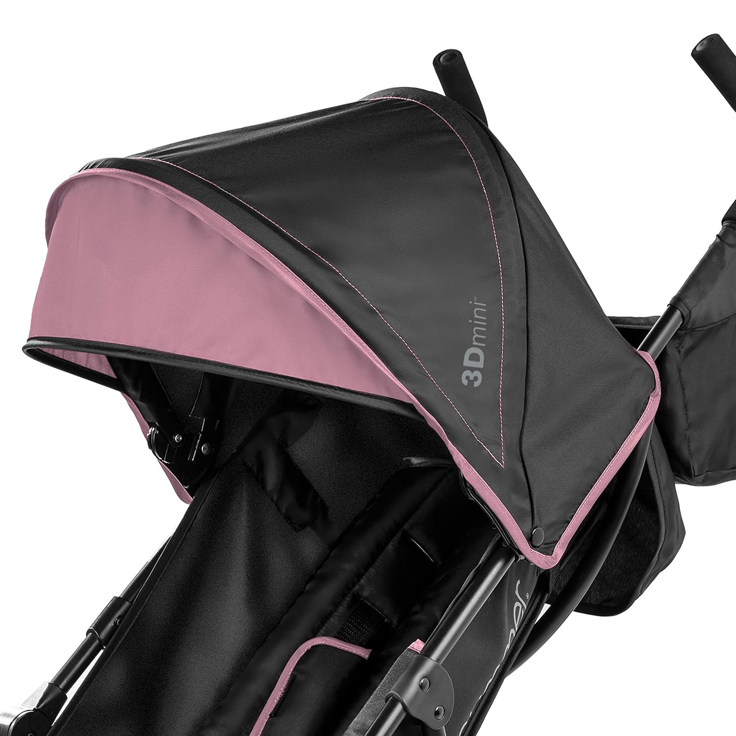 Summer by Ingenuity 3D Mini Convenience Stroller – Lightweight Stroller with Compact Fold, Multi-Position Recline, Canopy with Pop Out Sun Visor and More – Umbrella Stroller for Travel, Pink - Image 11