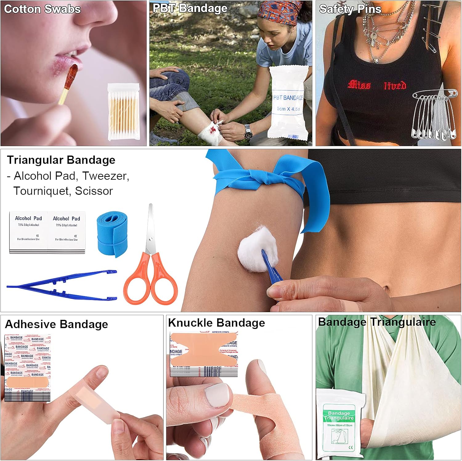 Survival Kit and First Aid Kit, 142Pcs Professional Survival Gear and Equipment with Molle Pouch, for Men Dad Husband Who Likes Camping Outdoor Adventure… - Image 6