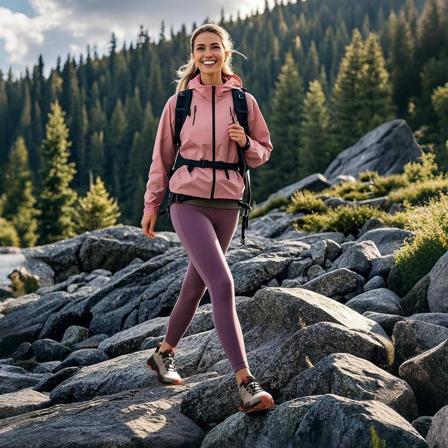 NORTIV 8 Women's Lightweight Hiking Shoes Quick Laces Outdoors Sneakers - Image 7