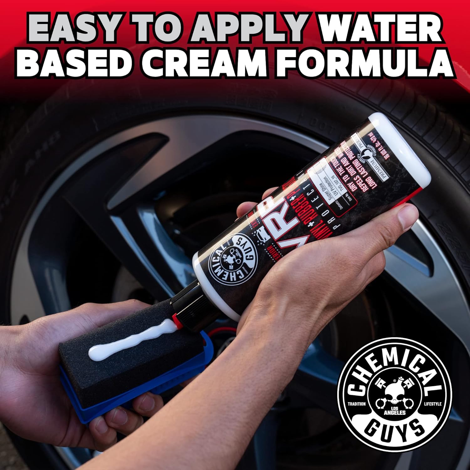 Chemical Guys VRP Vinyl, Rubber and Plastic Non-Greasy Dry-to-the-Touch Long Lasting Super Shine Dressing for Tires, Trim and More, Safe for Cars, Trucks, SUVs, RVs & More, 16 fl oz - Image 7