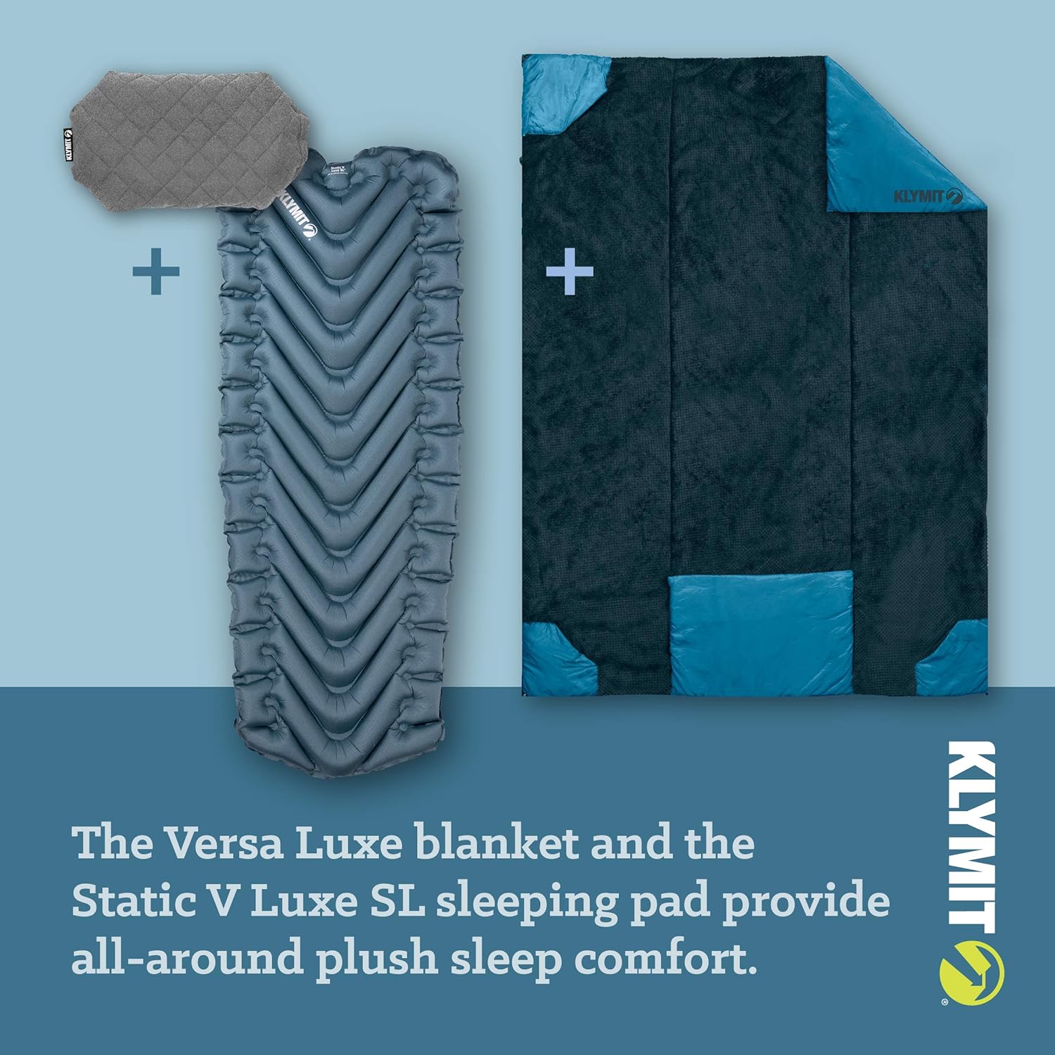 Klymit Luxe Travel Pillow, Lightweight Inflatable Hybrid Airplane, Backpacking, Hammock, and Camping Pillow, Grey - Image 7