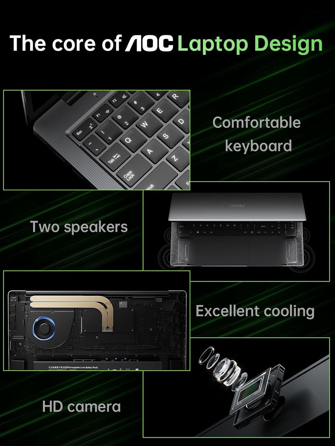 Gaming Laptop, AMD Ryzen 7 5000 Series(8C/16T), 16.1-inch FHD Display Laptop with 16GB RAM 2*DDR4, 512GB NVME SSD Laptop Computer, Support WiFi 6, 53Wh Battery, Backlit Keyboard,BT5.2,Type-C - Image 5