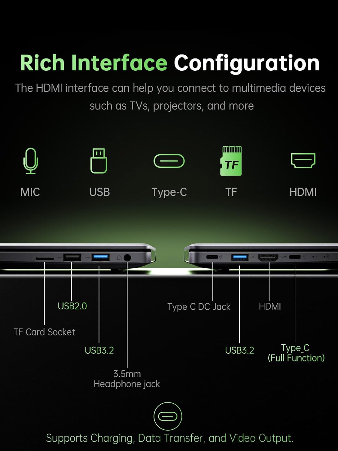 Gaming Laptop, AMD Ryzen 7 5000 Series(8C/16T), 16.1-inch FHD Display Laptop with 16GB RAM 2*DDR4, 512GB NVME SSD Laptop Computer, Support WiFi 6, 53Wh Battery, Backlit Keyboard,BT5.2,Type-C - Image 6