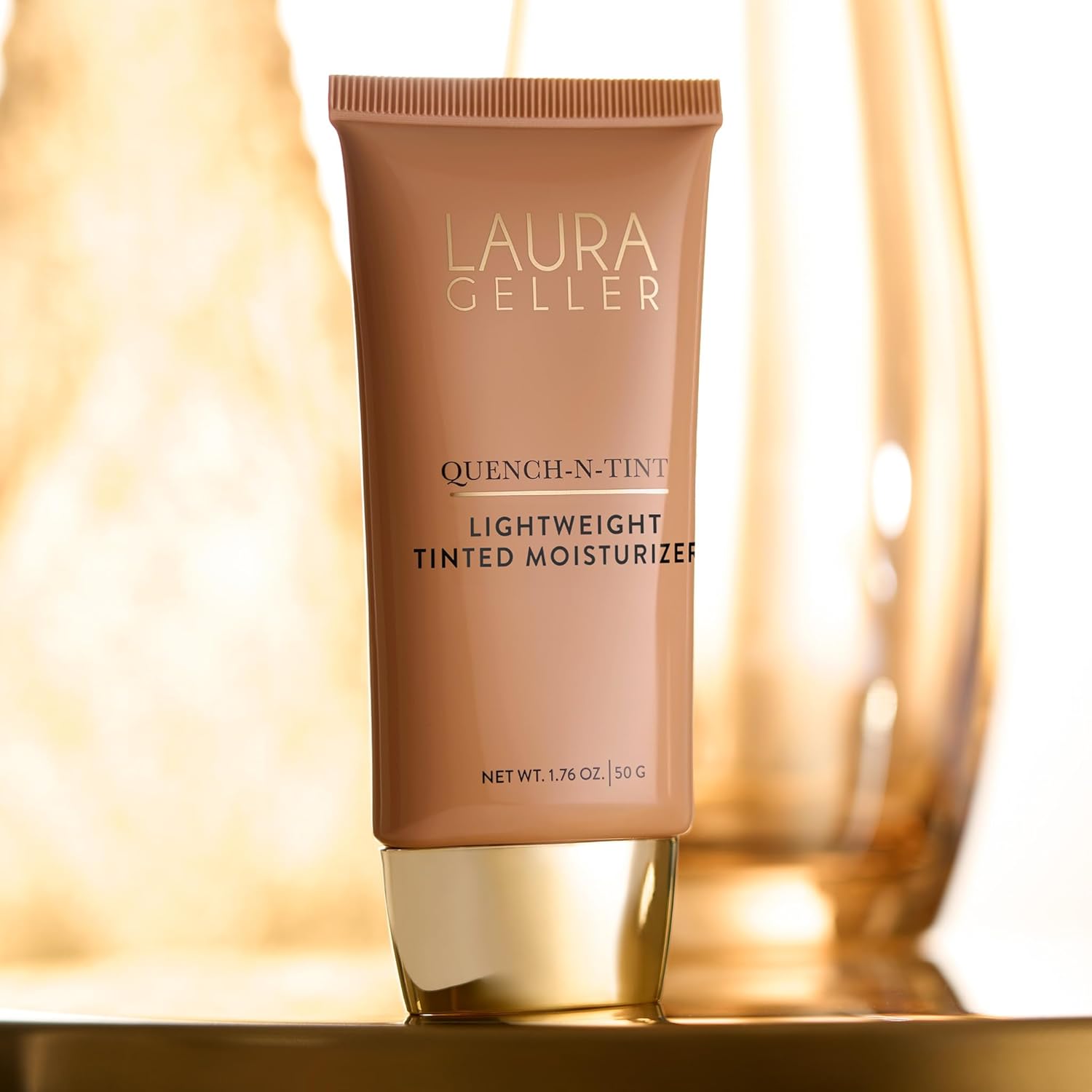 LAURA GELLER NEW YORK Quench-n-Tint Hydrating Foundation - Medium/Deep - Sheer to Light Buildable Coverage - Natural Glow Finish - Lightweight Formula with Hyaluronic Acid - Image 10