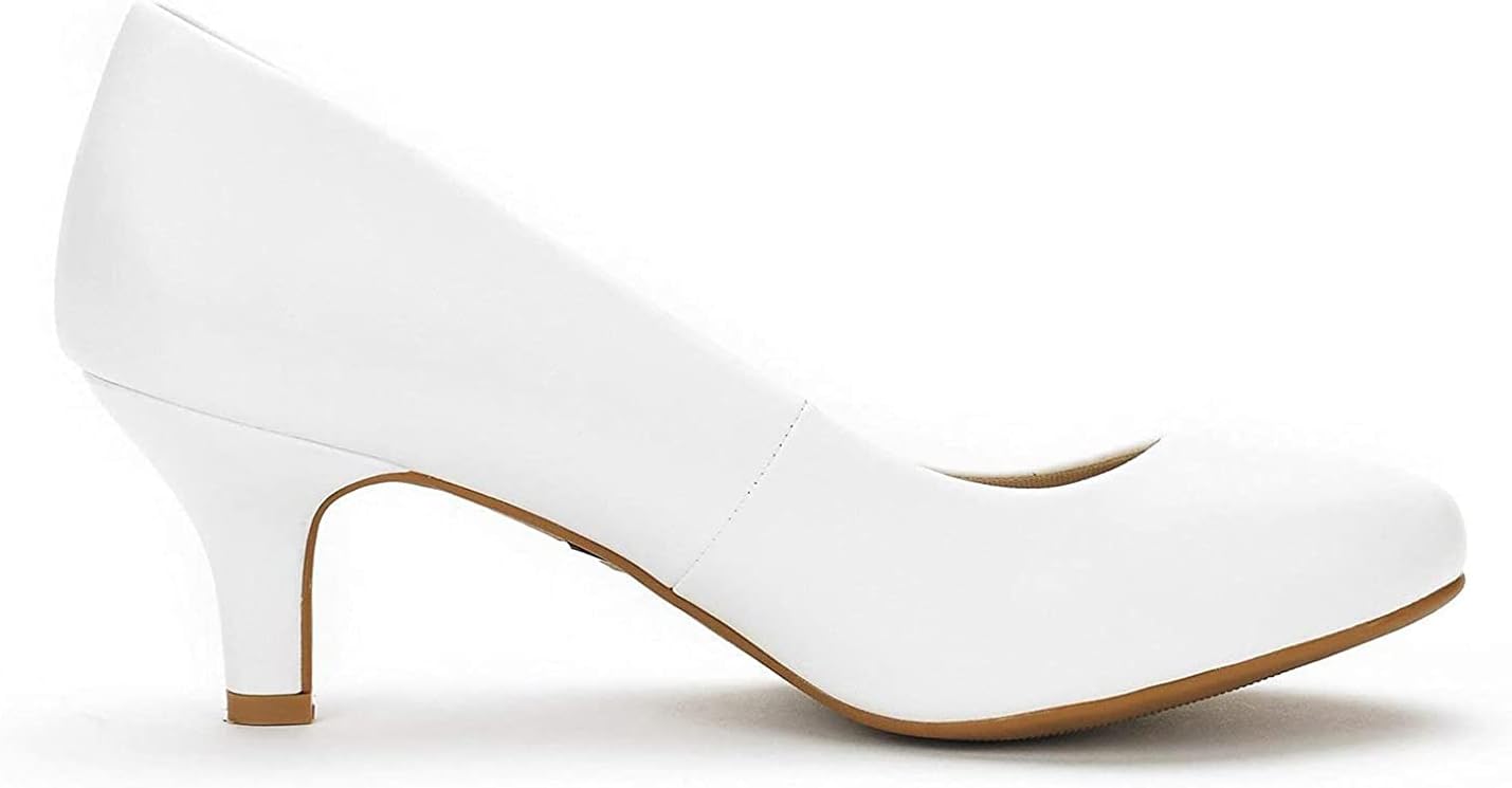 DREAM PAIRS Women's Dress Comfortable Low Heel Pump Shoes - Image 4
