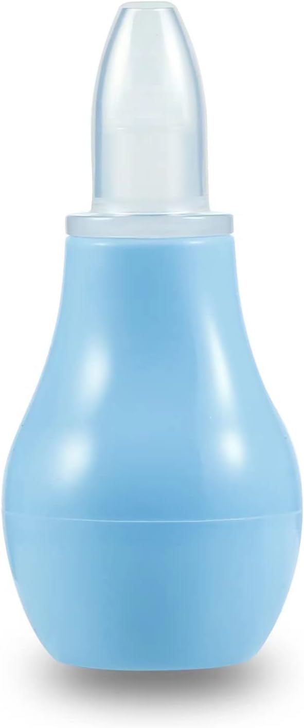 PandaEar Baby Healthcare & Grooming Kit - Baby Safety Set Comb, Brush, Finger Toothbrush, Nail Clippers, Scissors, Nasal Aspirator - Nursery Care Kit (Blue) - Image 6