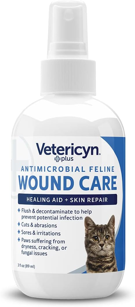 Vetericyn Plus Cat Wound Care Spray | Feline Healing Aid and Skin Repair for Wounds, Sores, and Abrasions, Provides Itch Relief for Cats Irritated Skin. 3 Ounces - Image 7