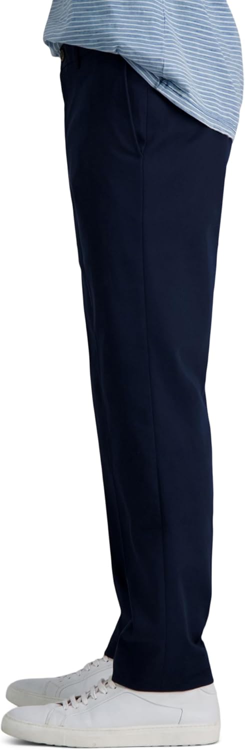 Haggar Men's Premium No Iron Khaki Slim Fit Flat Front Casual Pant - Image 3