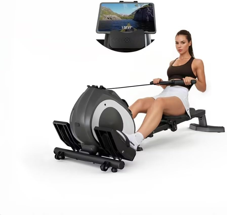 Rowing Machine for Home, Magnetic Rower Machine with Quiet Resistance, Foldable Rower for Home Use, Burn Fat & Sculpt Muscles - Image 2
