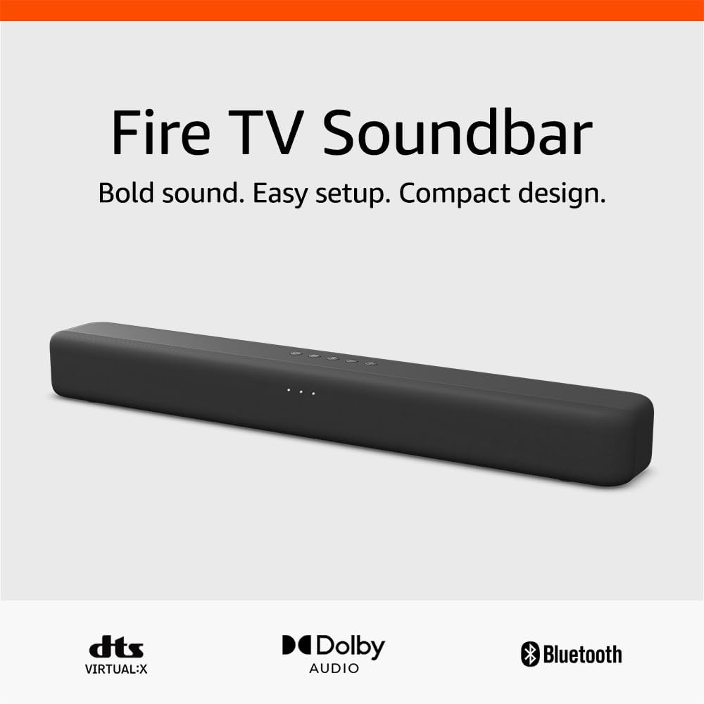 Amazon Fire TV Soundbar (newest model), 2.0 speaker with DTS Virtual:X and Dolby Audio, Bluetooth connectivity - Image 2