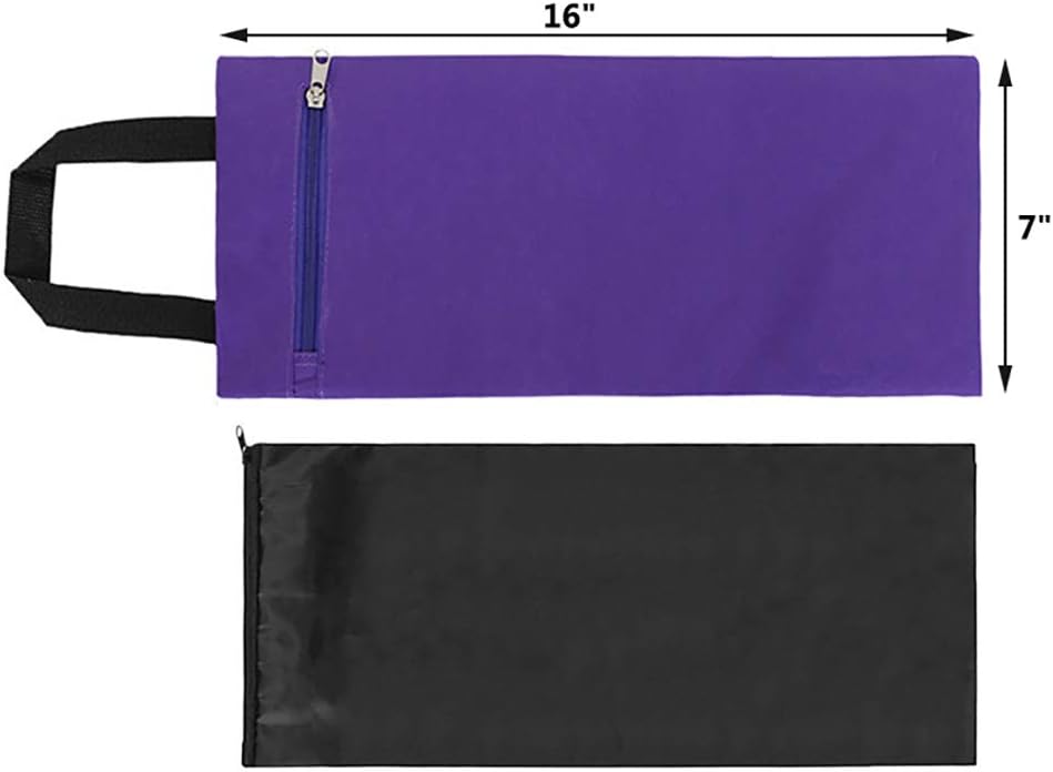 TopTie 2 Pack Yoga Sandbag Weighted Bag for Fitness Yoga Bolster, Unfilled Sandbag 16 x 7 Inch - Image 4
