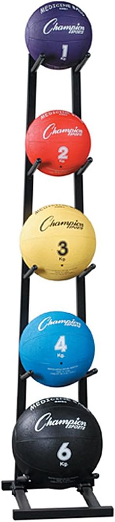 Champion Sports MBR1 Medicine Ball Tree Black, 14 Inch L X 11 Inch W X 52 Inch H - Image 2