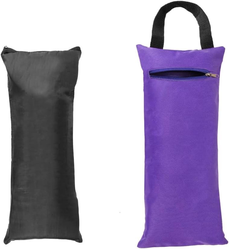 TopTie 2 Pack Yoga Sandbag Weighted Bag for Fitness Yoga Bolster, Unfilled Sandbag 16 x 7 Inch - Image 3