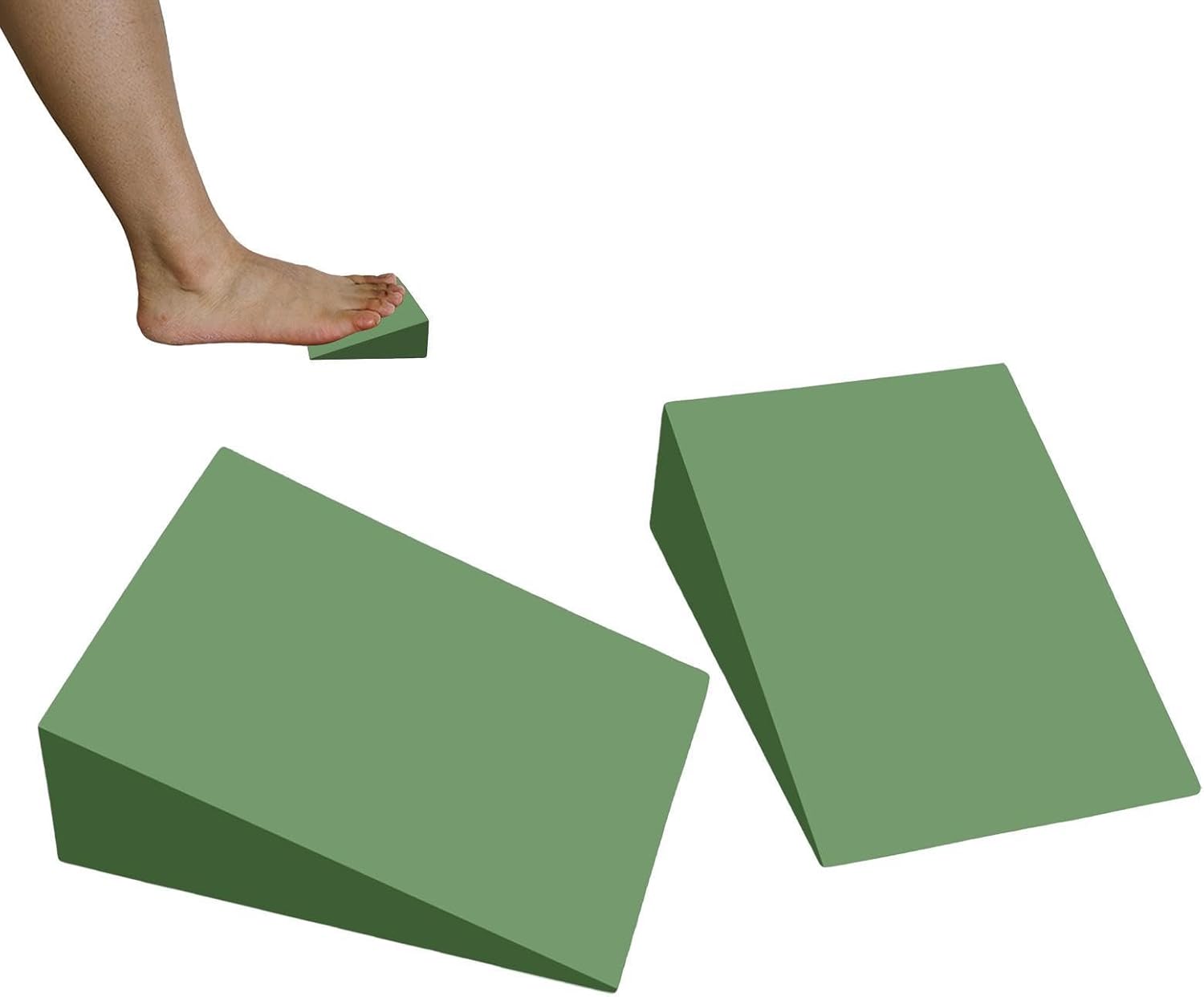 Squat Wedge Block - EVA Yoga Foam Wedge | Supportive Yoga Block | Support Foam Incline Slant Board | Workout Yoga Blocks for Fitness, Pushup, Weightlifting, Foot Stretching - Image 7