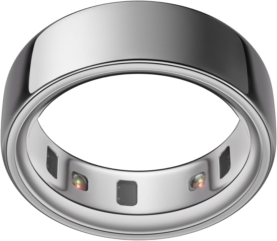 Oura Ring 4 - Silver - Size 8 - Smart Ring - Size First with Oura Ring 4 Sizing Kit - Sleep Tracking Wearable - Heart Rate - Fitness Tracker - Up to 8 Days of Battery Life - Image 2
