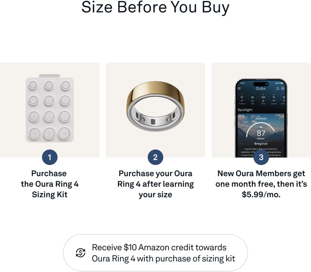 Oura Ring 4 Sizing Kit - Size Before You Buy Oura Ring 4 - Unique Sizing - Receive Credit for Purchase - Image 3