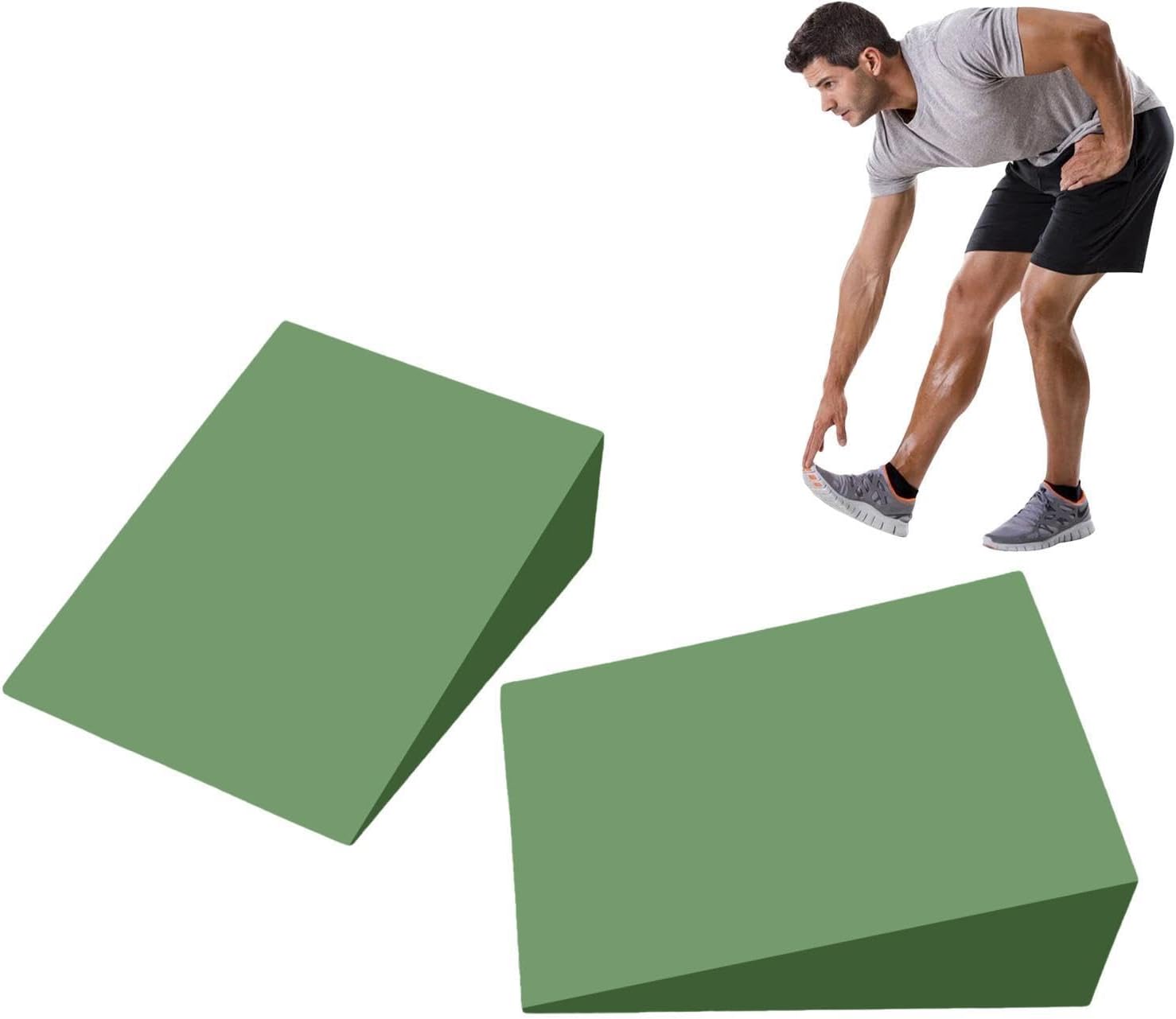 Squat Wedge Block - EVA Yoga Foam Wedge | Supportive Yoga Block | Support Foam Incline Slant Board | Workout Yoga Blocks for Fitness, Pushup, Weightlifting, Foot Stretching - Image 3
