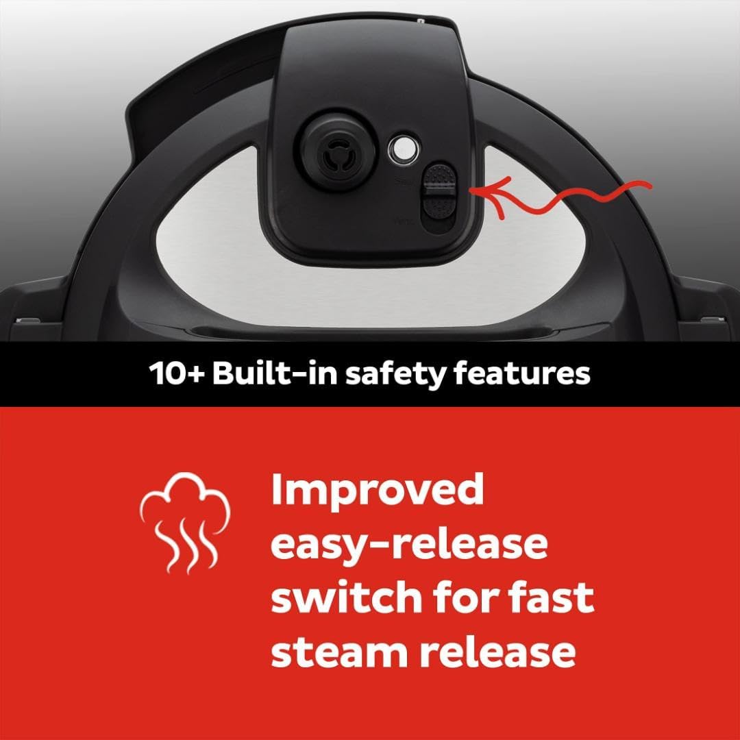 Instant Pot Duo Plus 9-in-1 Electric Pressure Cooker, Slow Cooker, Rice Cooker, Steamer, Sauté, Yogurt Maker, Warmer & Sterilizer, Includes App With Over 800 Recipes, Stainless Steel, 6 Quart - Image 5