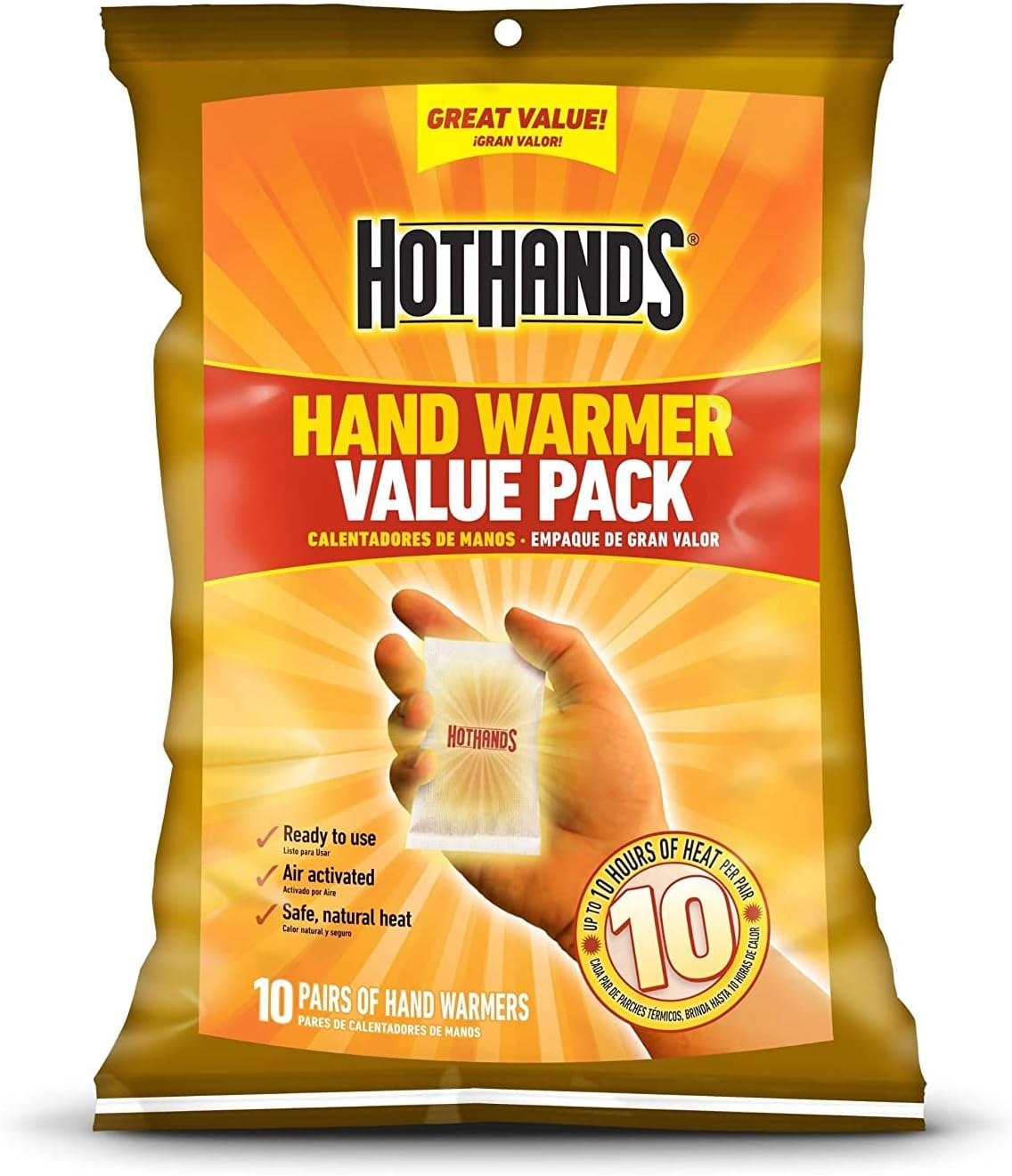 HotHands Hand Warmer Value Pack, 10 Count (Pack of 1) - Image 2