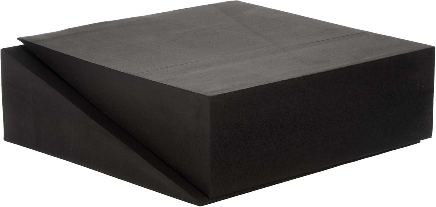 Trademark Innovations 12" Foam Incline Stretch Wedge - Set of 2, Black - Image 3