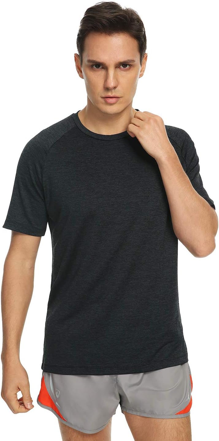 Xelky 4-5 Pack Men's Dry Fit T Shirt Moisture Wicking Athletic Tees Exercise Fitness Activewear Short Sleeves Gym Workout Top - Image 3