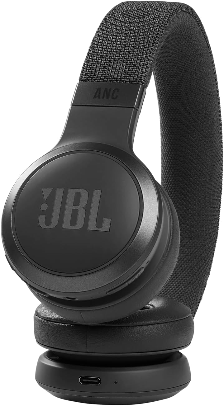 JBL Live 460NC wireless on-ear Noise Cancelling headphones with 50H battery, microphone for calls, lightweight and comfortable, and Alexa Built-in (Optimized for Android), iOS compatible (Black) - Image 4