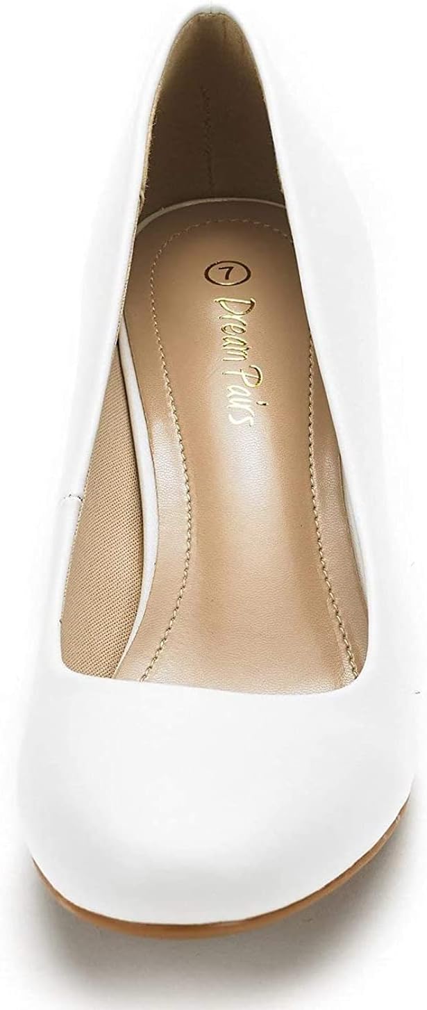 DREAM PAIRS Women's Dress Comfortable Low Heel Pump Shoes - Image 5
