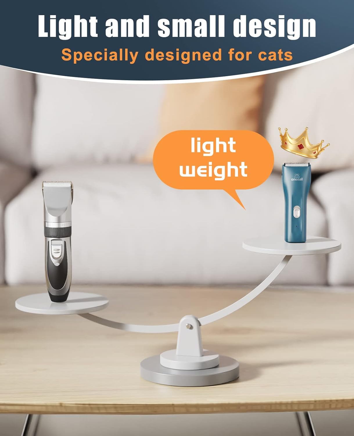 oneisall Pet Clipper for Cat Matted Hair, Pet Shaver for Cats Quiet Pet Hair Clippers Cordless Cat Clippers for Matted Hair Cat Clippers for Long Hair(Standard Blade) - Image 7