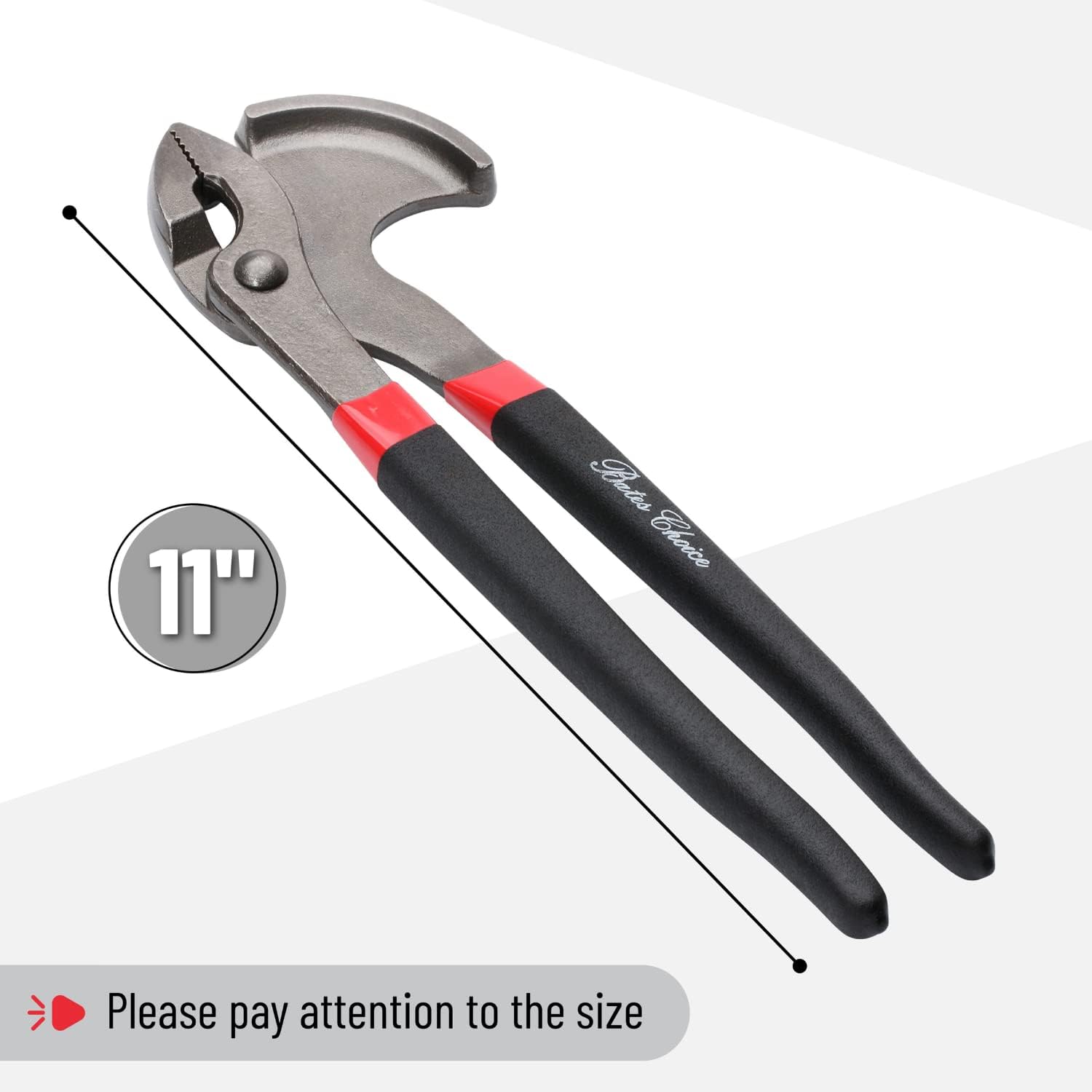 Bates- Nail Puller, Pliers, 11" Nail Remover Tool, Multi Tool, Hand Tools, Staple Puller, Carpenter Tools, Staple Remover, Trim Puller, Nail Remover, Nail Pliers, Cats Paw Nail Puller Tool - Image 3