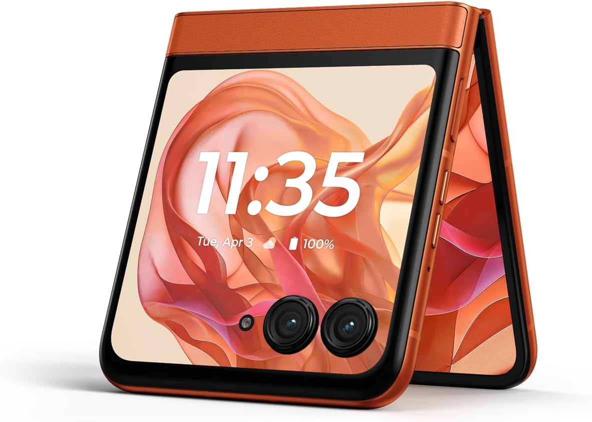 Motorola razr | 2024 | Unlocked | Made for US 8/256GB | 50MP Camera | Spritz Orange - Image 6