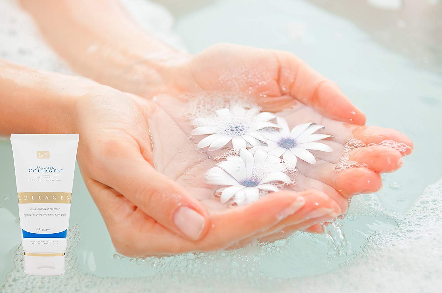 Pure Bioactive Anti-Aging Collagen Repair Hand Cream - Hypoallergenic Moisturizing Lotion, Dry Skin Relief, All Skin Types, 150 ml - Image 6