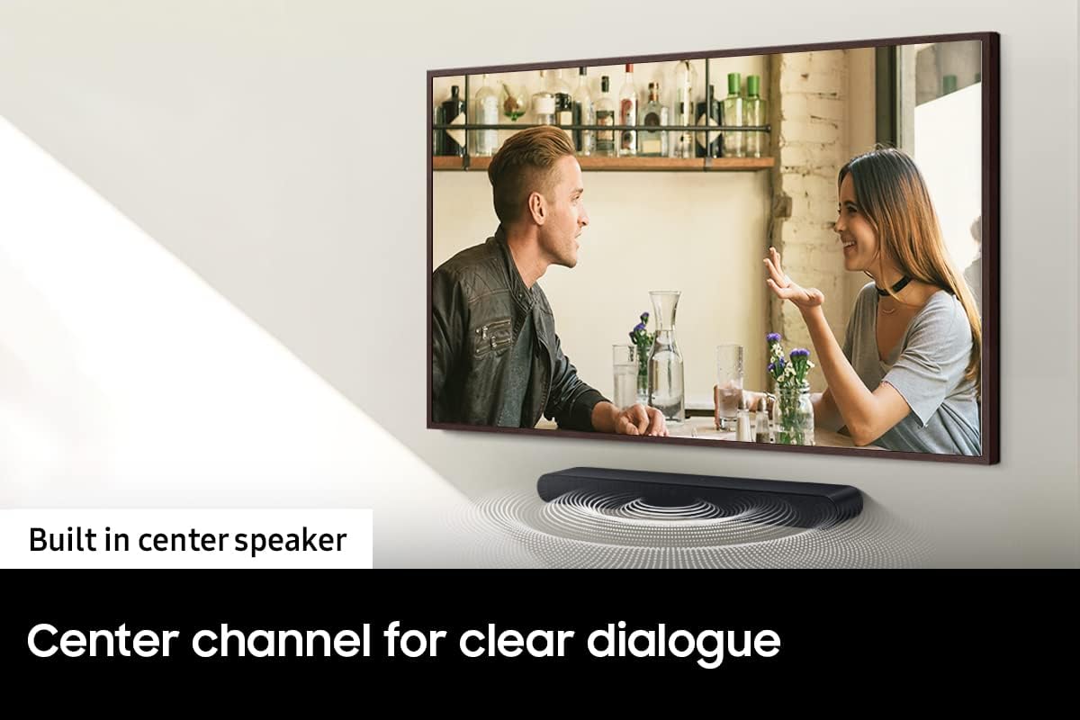 SAMSUNG HW-S50B/ZA 3.0ch All-in-One Soundbar w/Dolby 5.1, DTS Virtual:X, Q Symphony, Built in Center Speaker, Adaptive Sound Lite, Bluetooth Multi Connection, 2022 Black - Image 8