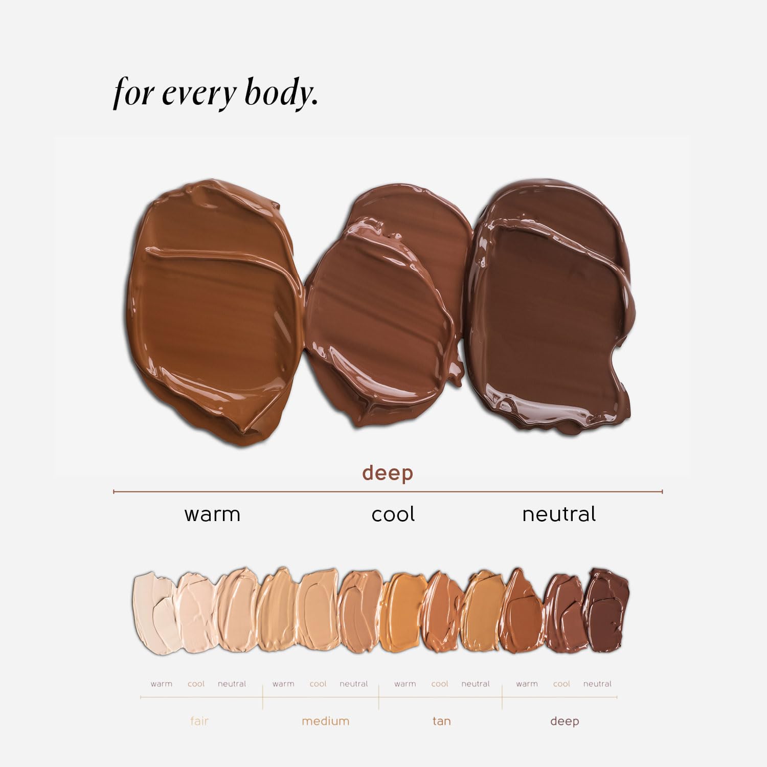 Tinge Tint Body Makeup, Lasts Up to 48 Hours, Medium Coverage Cream With Amino Acids, Hyaluronic Acid & Lysine, Semi Matte Finish, Water & Transfer Resistant, Fragrance Free, 3.38 Fl Oz - Deep Cool - Image 3