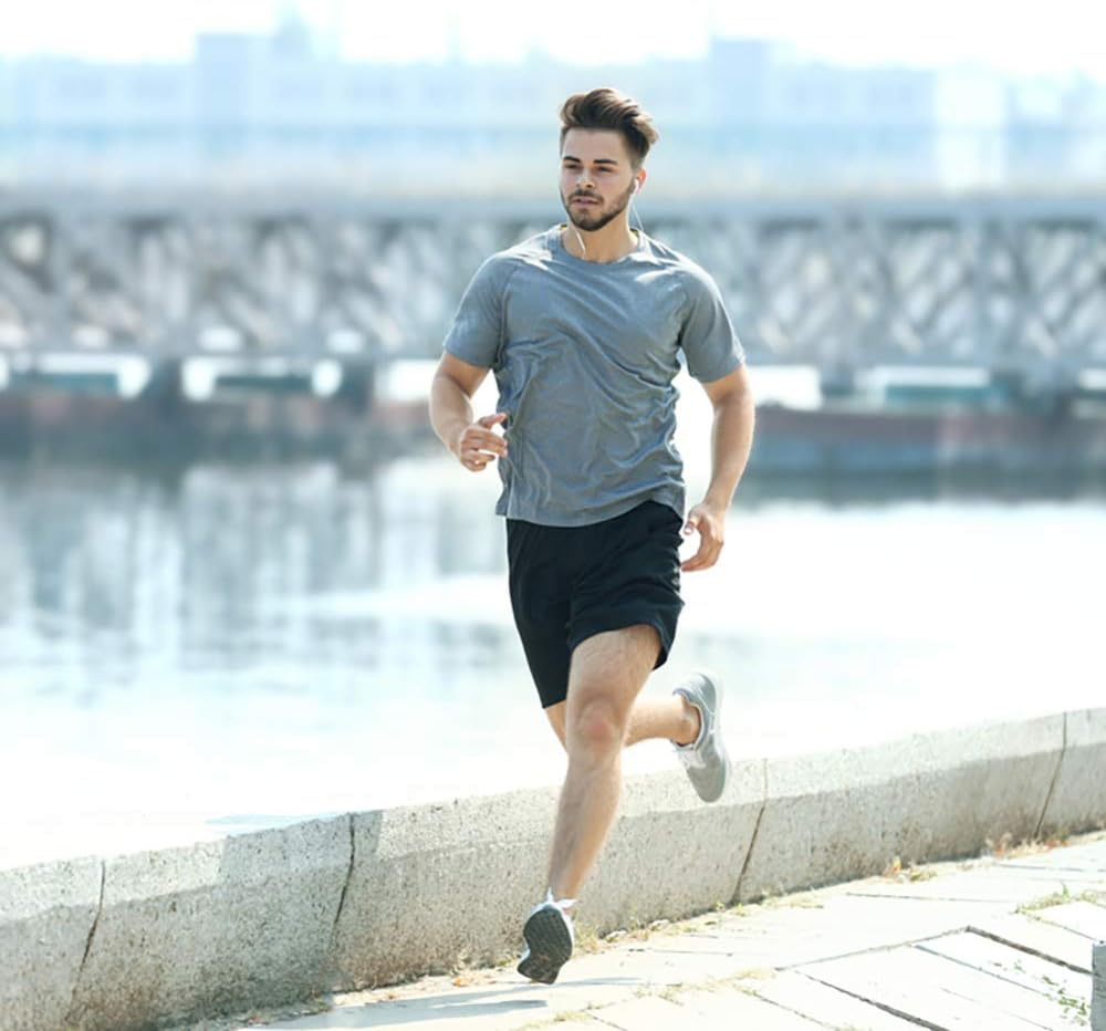 Workout Shirts for Men Short Sleeve Quick Dry Athletic Gym Active T Shirt Moisture Wicking - Image 3