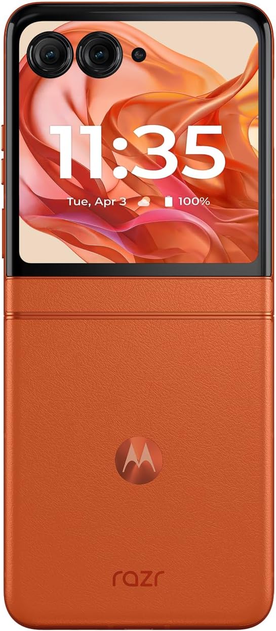 Motorola razr | 2024 | Unlocked | Made for US 8/256GB | 50MP Camera | Spritz Orange - Image 5