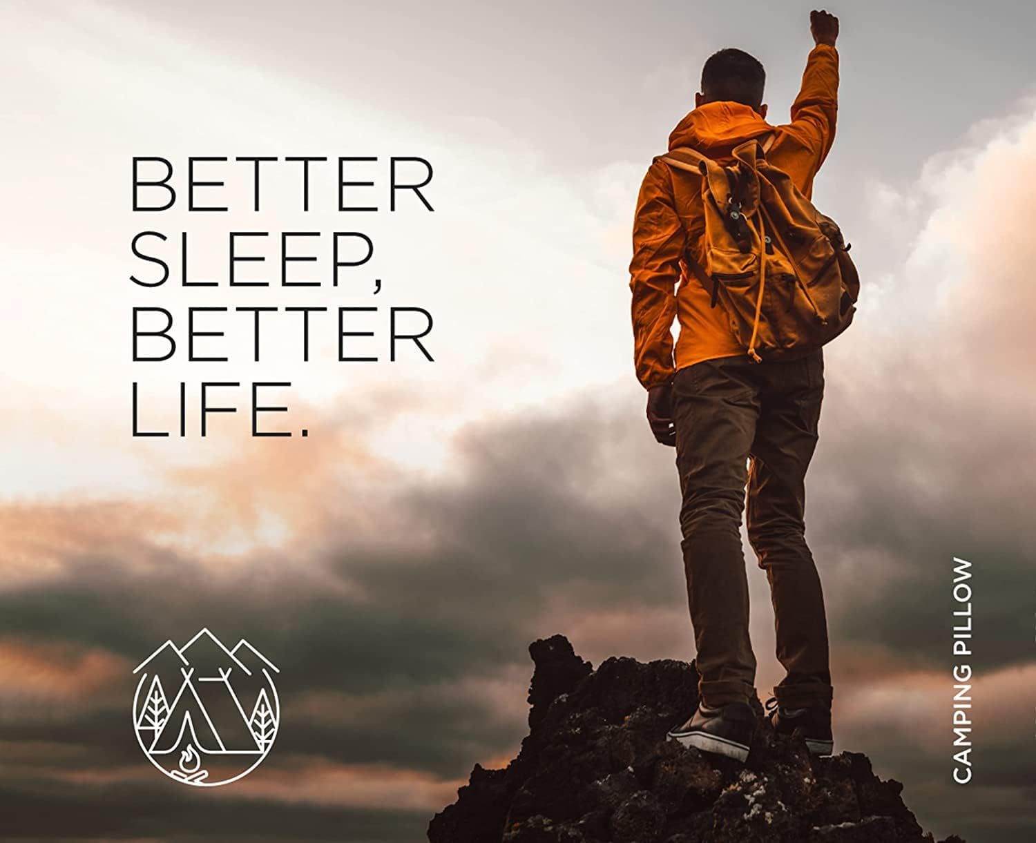 Vaverto Small Memory Foam Bed Pillow for Camping - Compressible Medium Firm, Breathable Cover, Machine Washable, Ideal Backpacking - Image 5