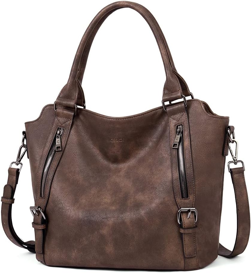CLUCI Purses for Women Vegan Leather Handbags Tote Purse Shoulder Bag Large Ladies Hobo Bags - Image 2