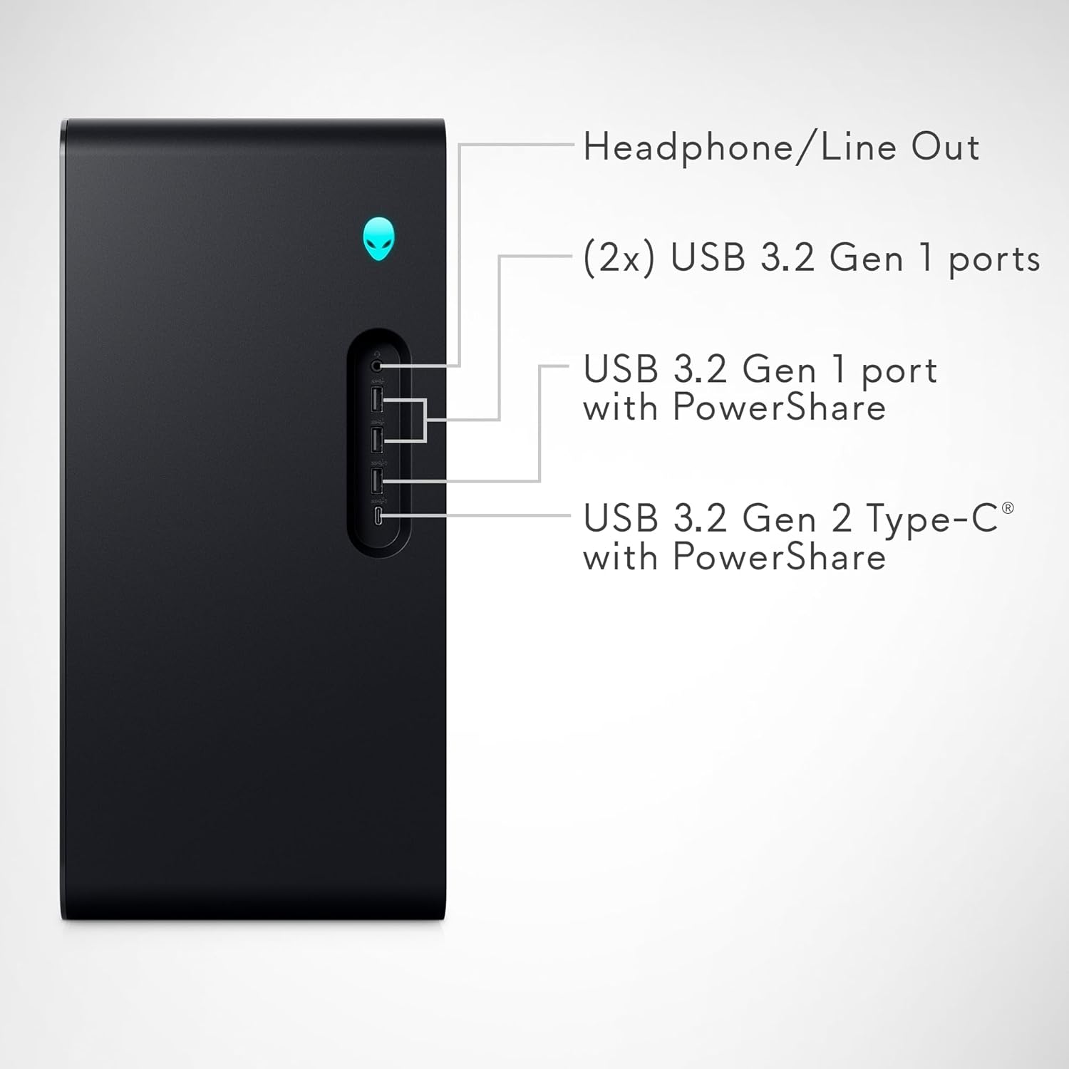 Alienware Aurora R16 Gaming Desktop - Intel Core i7-14700F Processor, 16GB DDR5 RAM, 512GB SSD + 1TB HDD, NVIDIA GeForce RTX 4060 8GB GDDR6, Windows 11 Home, Onsite Service - Black - Image 12