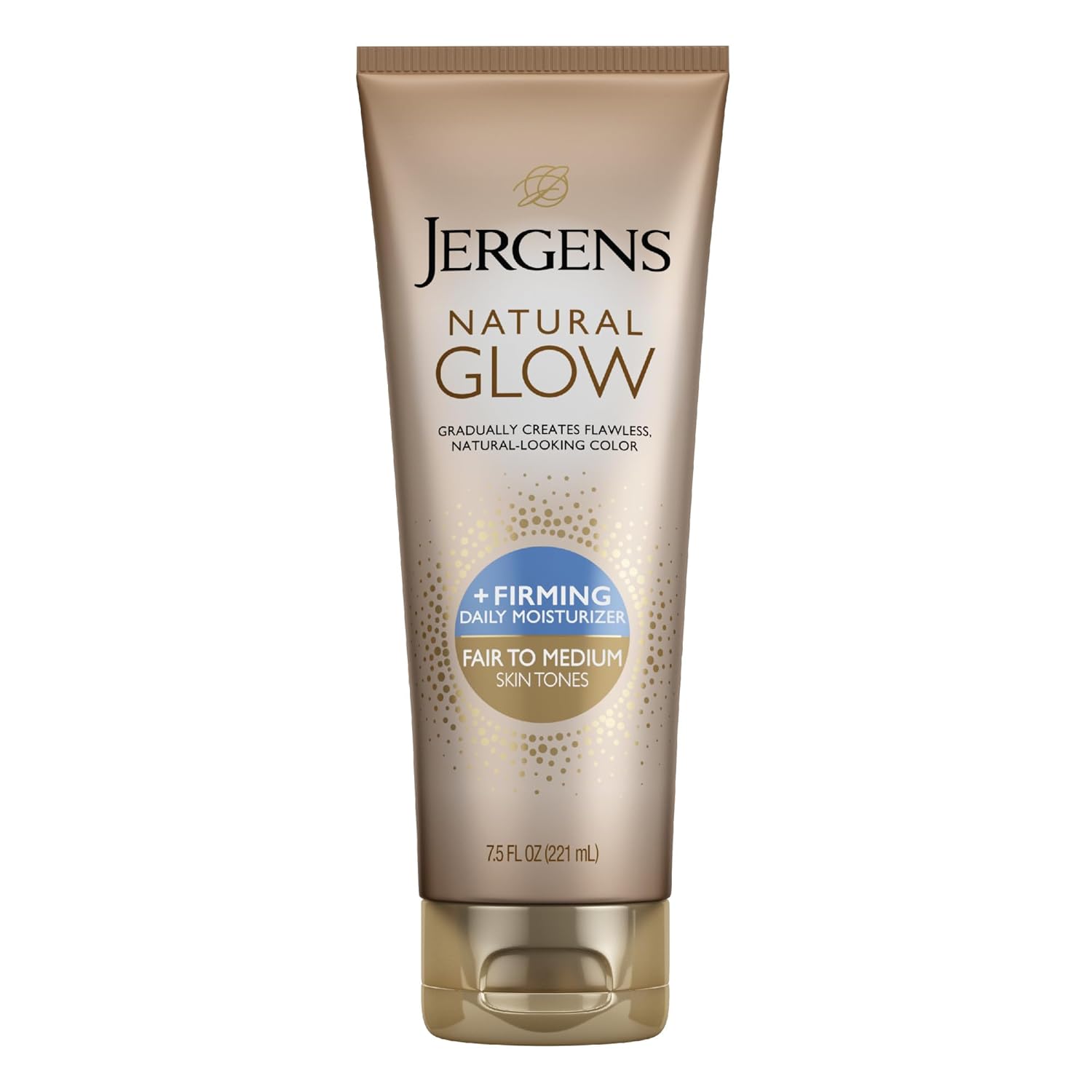 Jergens Natural Glow +Firming Self Tanner Body Lotion, Fair to Medium Skin Tone, Sunless Tanning Moisturizer with Collagen and Elastin. Helps to Visibly Reduce Cellulite, 7.5 Fl Oz - Image 2