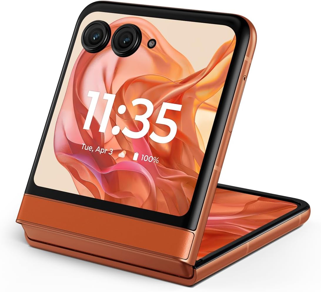 Motorola razr | 2024 | Unlocked | Made for US 8/256GB | 50MP Camera | Spritz Orange - Image 2