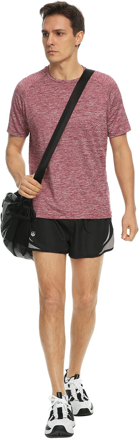 Xelky 4-5 Pack Men's Dry Fit T Shirt Moisture Wicking Athletic Tees Exercise Fitness Activewear Short Sleeves Gym Workout Top - Image 6