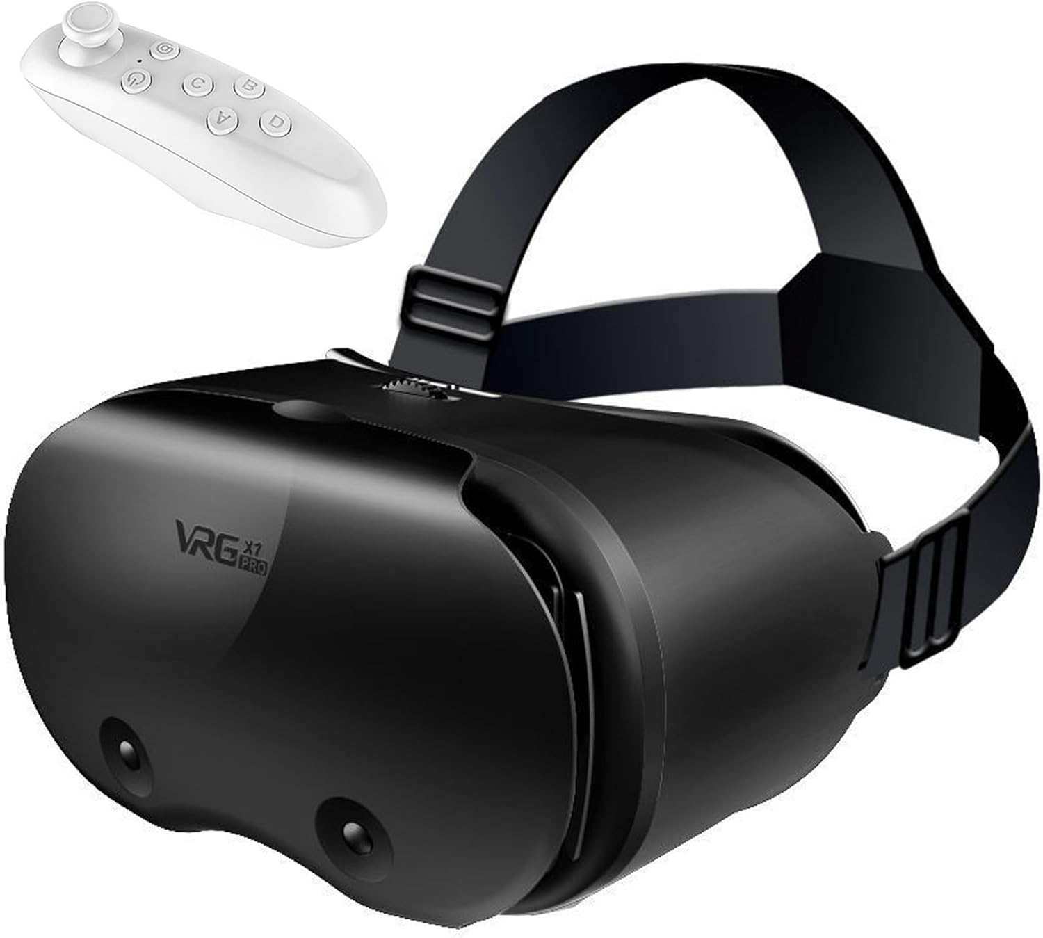 3D VR Headset, Virtual Reality 3D Glasses Anti-Blue Light Headset with Controller, for iPhone or Android Compatible 5-7 inch, for Mobile Games & Movies - Image 2