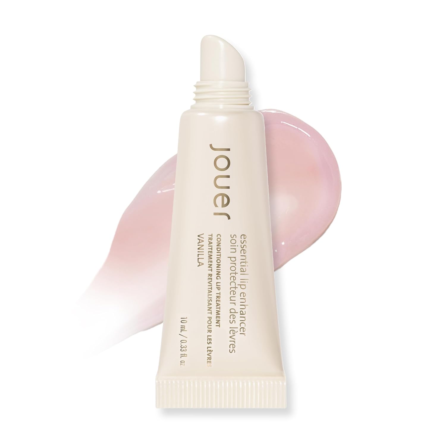 Jouer Essential Vegan Lip Enhancer - Plumping Lip Gloss - Enhancing Lip Conditioner - Moisturize, Plump, & Nourishing Lip Care - Jojoba Seed Oil & Maxi Lip Formula for Moisturizing & Fullness, Vanilla - Image 2